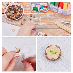 18 сумка 3 стиля 2-дырочные кокосовые пуговицы DIY-AR0004-66