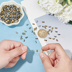 2 нити 2-х цветных гальванизированных синтетических немагнитных гематитовых бусин G-NB0005-39