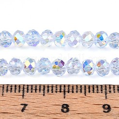 Прозрачные стеклянные бусины EGLA-N016-4mm-02