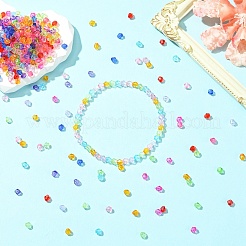 2400шт 12 цвета прозрачные акриловые бусины&nbsp;TACR-YW0002-42