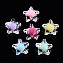 Прозрачные акриловые бусины X-TACR-N011-001A-01