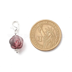 Акриловые розы подвески украшения HJEW-JM00739-02