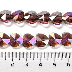 Стеклянные бусины с гальваническим покрытием &nbsp;EGLA-B004-01A-AB07