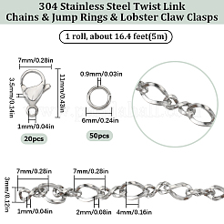 Набор для самостоятельного изготовления ожерелья из цепочки и браслета DIY-SC0022-12