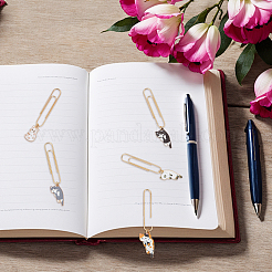 Железные длинные скрепки&nbsp;AJEW-AB00028