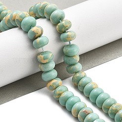 Синтетические бусины пряди аква терра яшма G-F224-02-8x5mm-01