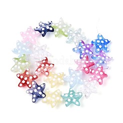 Нити стеклянных эмалевых бусин GLAA-T028-04