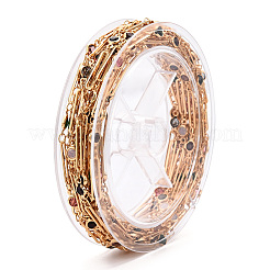 Цепочки с овальными звеньями из настоящей позолоченной латуни 16 карат CHC-TADZ0001-01G