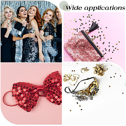 Блестящая лента из ПВХ с блестками OCOR-WH20050-007