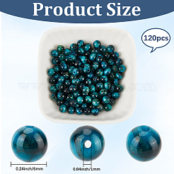 120шт натуральные бусины тигровый глаз&nbsp;G-PA0001-13A