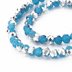 Стеклянные бусины с гальваническим покрытием &nbsp;LS-EGLA-A034-J6mm-M08