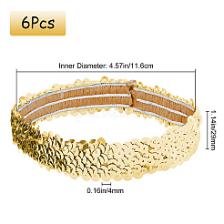 6шт. повязки на голову из пряжи и резинки&nbsp;OHAR-DJ0001-01B