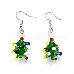 Ручной работы Lampwork болтающийся серьги EJEW-TA00664