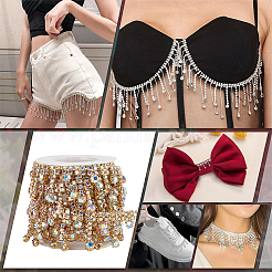 2 ярд цепочки-чашки со стразами и кисточками CH-BC0001-05