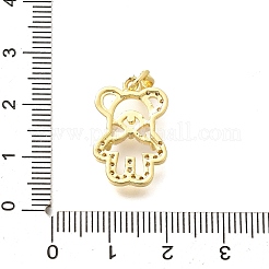 Покрытие стойки латунь микропаве прозрачные подвески из кубического циркония&nbsp;KK-M309-39F-G