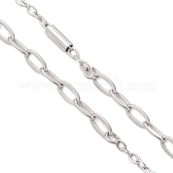 Изготовление браслета-цепочки со скрепками из нержавеющей стали 304&nbsp;AJEW-JB01518