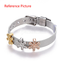 Латунные микро проложить кубического циркония слайд подвески ZIRC-F094-23-RS