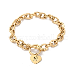 Браслеты с подвесками из нержавеющей стали 304 золотистого цвета&nbsp;NJEW-K284-01G-N