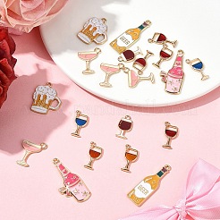 20шт. 8 стиля подвески из сплава и эмали&nbsp;ENAM-FS0002-46