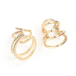 Серьги-манжеты из циркония EJEW-G274-04G