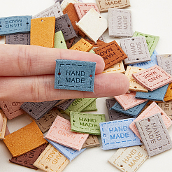 150 шт. 15-х цветные этикетки из микрофибры PATC-HY0001-10