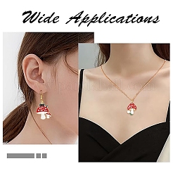 32 шт. 8 стиля осенняя тематика стойка позолоченный сплав эмалированные подвески&nbsp;ENAM-YW0008-22