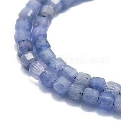 Природные голубые авантюрин бисером пряди G-P457-B01-10