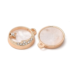 Подвески из сплава акрила со стразами FIND-R147-07G