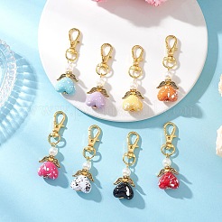 Подвеска в виде ангела-сердца из непрозрачного акрила&nbsp;HJEW-JM04437