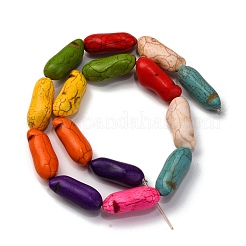 Синтетических нитей бирюзовые бусы G-C147-16