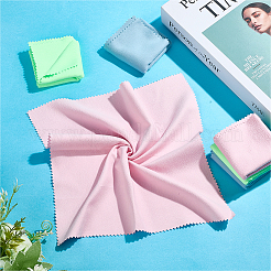 6 шт. 3-х цветная салфетка из микрофибры для чистки музыкальных инструментов AJEW-CN0004-27