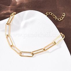 Браслеты-цепочки из нержавеющей стали 304 для женщин&nbsp;BJEW-G775-01G