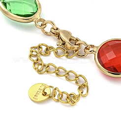 Стекло ожерелье NJEW-C047-01E-KCG