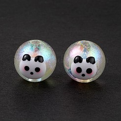 УФ-покрытие Радужные радужные акриловые эмалевые бусины OACR-I003-17A