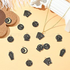 60шт 6 стиля подвески из сплава с эмалью&nbsp;ENAM-CJ0006-85