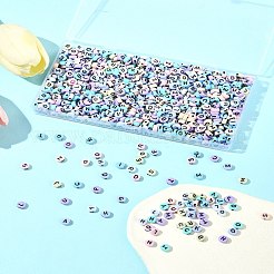 100 г плоские круглые непрозрачные акриловые бусины в стиле «ремесло»&nbsp;SACR-FS0001-34