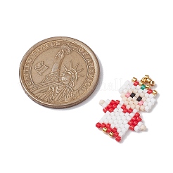 Рождественские бусины бисерные подвески PALLOY-MZ00257-01