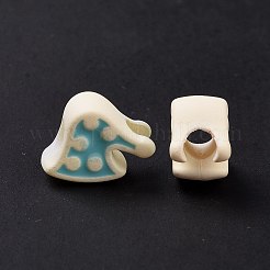 Прорезиненный стиль акриловые европейские бусины SACR-E009-04