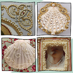 5шт. акриловые наклейки с имитацией жемчуга&nbsp;STIC-SP0001-07B