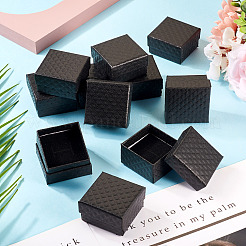 Подарочные коробки для хранения колец из фактурного картона с ромбами&nbsp;CON-TAC0001-07C