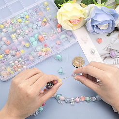 24 стиль прозрачных акриловых бусин&nbsp;TACR-CA0001-23