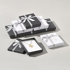 12 шт. 2-х цветные картонные бумажные коробки для набора украшений CBOX-FS0001-03