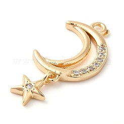 Латунные микропаве прозрачные подвески с фианитом KK-G503-39G