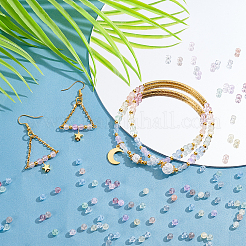 1000шт 10 цвета треск стеклянные бусины нити&nbsp;GLAA-PH0001-66