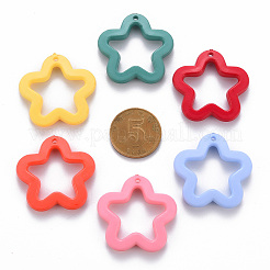 Непрозрачные акриловые подвески&nbsp;X-MACR-S373-24H