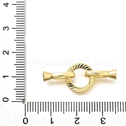 Плоская круглая стойка с покрытием из латуни с откидными застежками KK-S508-11G