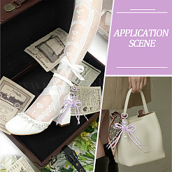 2 шт. 2 стиля сплава со стеклянными бусинами подвеска украшения&nbsp;KEYC-SP0001-21B