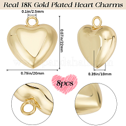 Латунные подвески с покрытием 8шт&nbsp;KK-BBC0011-19