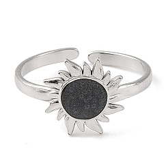 Кольца-манжеты из нержавеющей стали 304 с эмалью для женщин&nbsp;RJEW-F166-40P-02