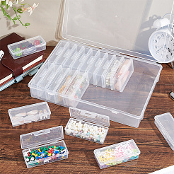 25 шт. 2 пластиковых контейнера для бусин CON-GA0001-21